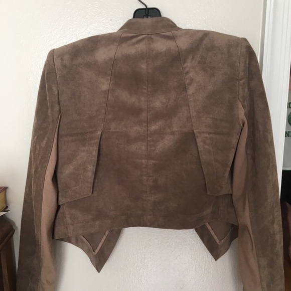 BCBGmaxazaria -Tan Suede “Luke” Jacket - Picture 7 of 8